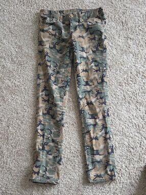 Tory Burch Super Skinny Camouflage Jeans 27